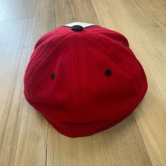 Vtg Reebok Allen Iverson FlexFit Hat I3 Red Cap Men’s 7 1/8 Limited Edition Wool - Picture 4 of 7